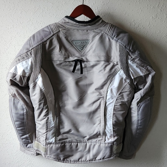 Cortech Womens Motorcycle Jacket Waterproof Insulated Gray White M - Picture 2 of 5